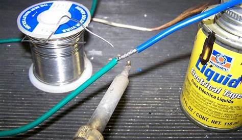 liquid solder for electrical wiring