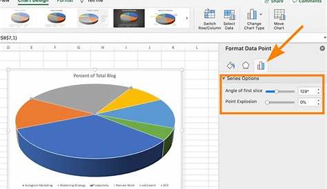 how do i rotate a pie chart in excel