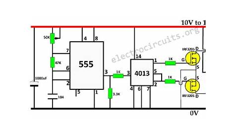 4017 inverter circuit diagram