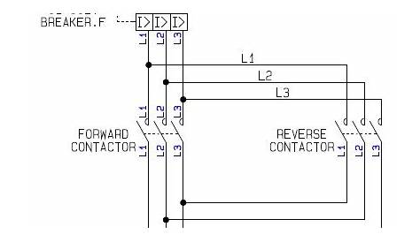 forward reverse motor control diagram