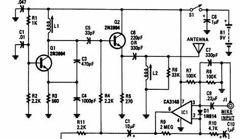 wireless microphone circuit diagram pdf