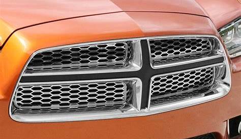 2011-2013 Dodge Charger Upper Polished Stainless Front Grille Overlays