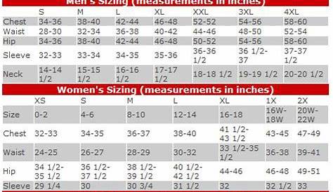 CLL Jersey Sizes