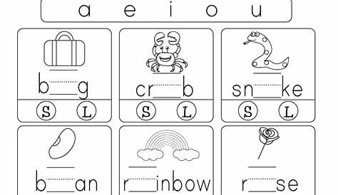 long and short vowels worksheets