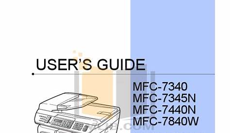 Download free pdf for Brother MFC-7840W Multifunction Printer manual