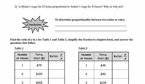 proportional word problems worksheets
