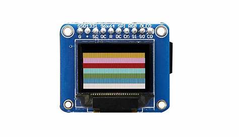 Adafruit Oled Breakout Board - 16-Bit Color 0.96" W/MicroSD Holder - OKdo