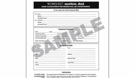 Buy Manual J8AE Forms 10 Pack | Buildersbook.com