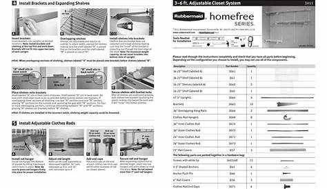 rubbermaid homefree series user guide