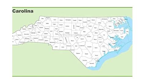 Printable Map Of North Carolina Cities - Printable Maps