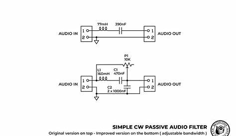 cw audio filter schematic