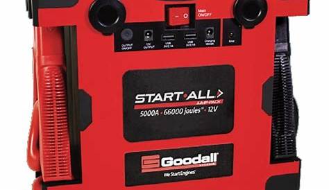 Goodall JP-12-5000 5000 Amp Lithium Ion Jumpstart Pack | JB Tools