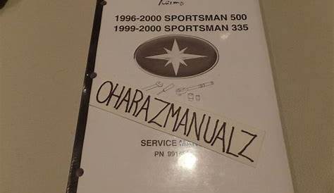 1999 polaris sportsman 335 4x4 manual