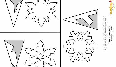 Printable Paper Snowflake Template
