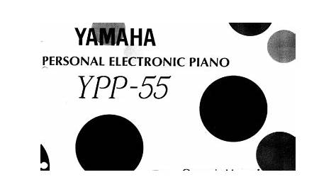 yamaha ypp 15 owner's manual