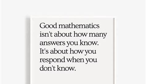 Instantly downloadable set of 12 math quote posters perfect for