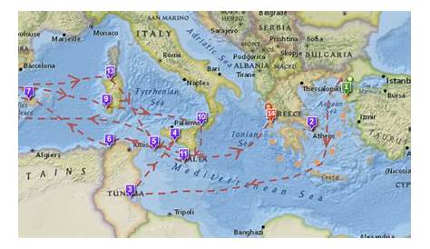 map of odysseus journey worksheet