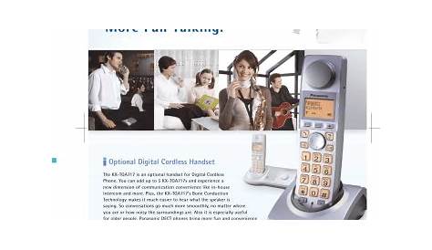 Panasonic KX-TGA717 Telephone User manual | Manualzz