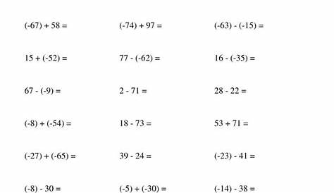 answers to math worksheet