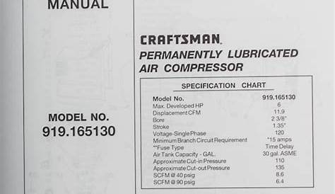Craftsman 6 HP 30 Gal Air Compressor : EBTH
