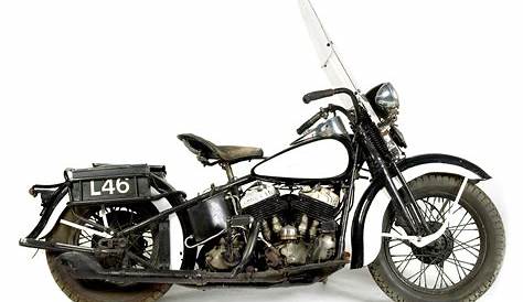 1941 Harley-Davidson 1,200cc Model UH Motorcycle Combination