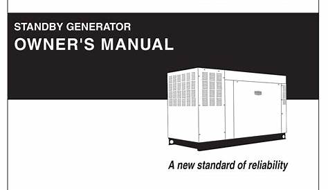 GENERAC POWER SYSTEMS 005221-0 OWNER'S MANUAL Pdf Download | ManualsLib