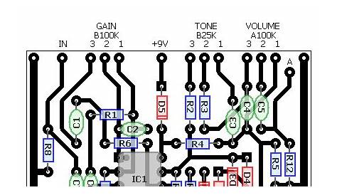 guitar pedal tone control schematic
