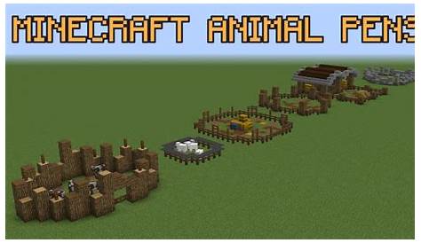 Minecraft Animal Pen Ideas! - YouTube
