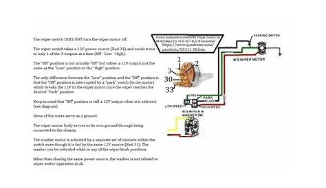 Jeep Cj Wiper Motor Wiring Diagram - Wiring Diagram