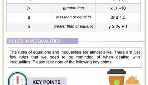 solving one variable inequalities worksheets