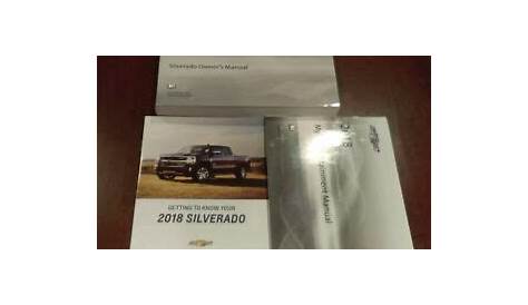2018 silverado owners manual