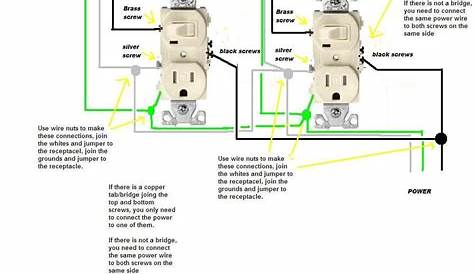 wiring a light switch plug combo Wiring diagram for light switch and
