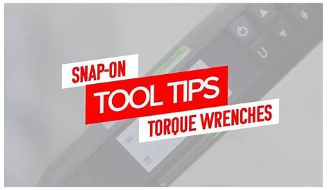 snap on torque wrench manual