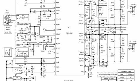 TDA7498E Audio Amplifier: Block Diagram, Datasheet, and Test Circuit