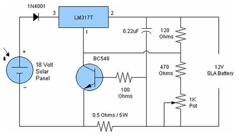 Electronics Circuit Application: 12v Solar Battery Charger Circuit >>