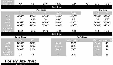 vanity fair size chart for underwear