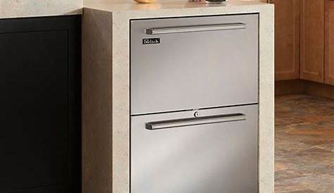 under counter freezer drawers - closed; 24" Signature Series Dual-Zone