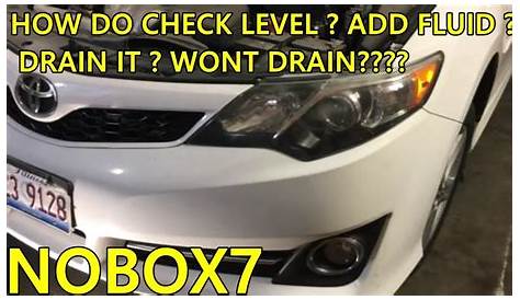Toyota Camry/Lexus Transmission fluid change and level check