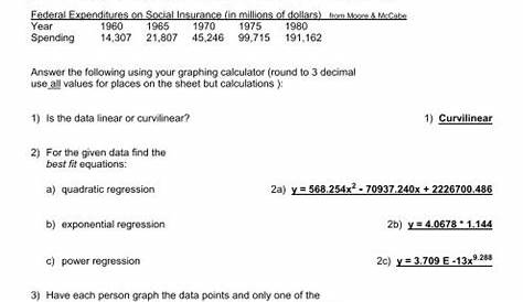 math 3 quadratic regression worksheet