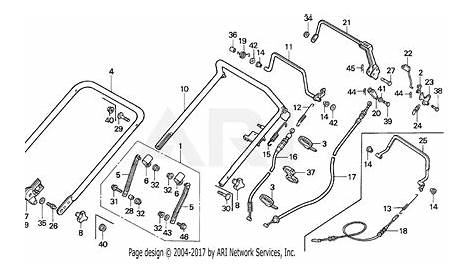 Honda HR215 HXA LAWN MOWER, USA, VIN# MZAM-6000001 Parts Diagram for