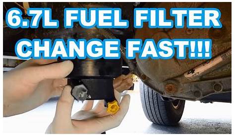 ford f350 fuel filters change procedure