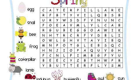 word searches for kids printable