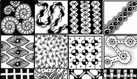 Image Result For Zentangle Patterns For Beginners Sheets | Zentangle