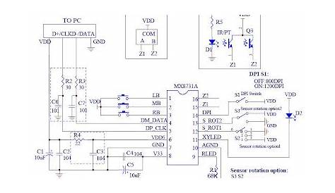 wireless mouse circuit diagram