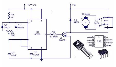 dc motor speed controller circuit diagram