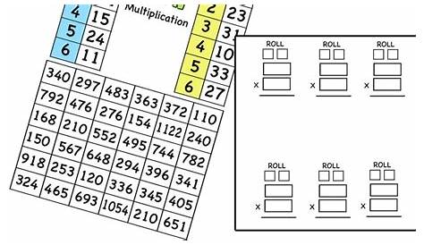 Multiplication and division games, print and digital | Mathcurious