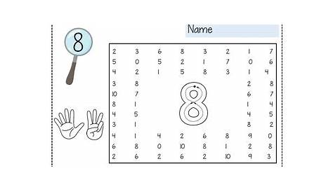 Number Find Worksheets {1-10} by Grumpy Dumpling | TpT