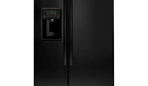 GE GSS25GGHBB 25 Cu. Ft. Black Side-by-Side Refrigerator - Walmart.com
