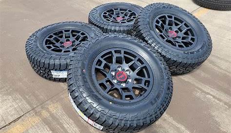 17" Toyota Tacoma TRD Black OEM Wheels 2023 and Falken Wildpeak A/T3 Tires