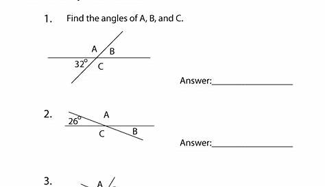Geometry Angles Worksheet | Worksheets Worksheets